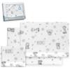 Interbaby - Set Lenzuola per Culla 60x120 Poliestere 100% | Lenzuolo per Culla Coralina, Caldo | Include Lenzuolo con Angoli, Lenzuolo Superiore e Federa Cuscino | Ideale per l'Inverno | Koala Bianco