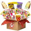 Hu Taste Mystery Box Cibo Giapponese Coreano Cinese Offerta | Kit Snack Dolci Asiatici, Mochi Dolce Giapponese, Caramelle Gommose QQ, Popcorn Caramello e Sponge Cake | Scatola Regali Gourmet Dolci