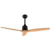Cecotec Ventilatore da soffitto Cecotec EnergySilence Aero 5270 Nero&Legno Chiaro. 40W, Motore DC, Diametro 132 cm, Telecomando, Timer