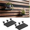 SERYUUT Mensola per Pannelli Acustici Senza Forare, Accessori Pannelli Acustici Mensola Universale Nera per Parete Organizer per Piante Gaming Setup Home Studio(15 x 8,5 cm)