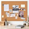 EYERIYO Bacheca Grande Autoadesiva 90x60 cm, Bacheca Autoadesiva in Sughero, Bacheca Decorativa in Feltro, Fototela Pieghevole, Memoboard Vision Board