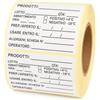 ZM Market Hsl Etichette Adesive HACCP 60x40mm, 1000 Pezzi | 1000 etichette 60x40mm per HACCP, freezer -30°C, campi compilabili, stampa nitida, rotolo con anima in cartone
