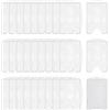 PH PandaHall 30pz Porta Badge Trasparente a Doppio Lato, Custodia per Tessere d'Identità in Plastica Rigida Protettore Rigido per Badge di Accesso Adatto per 2 Tessere, 86x55mm