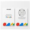 Ai Card Recensioni NFC + QR Code | Card Preconfigurata per Gogle Business Pronta all'Uso in PVC | Recensioni Gogle Business | Compatibile Android iOS Per Negozi e Attività