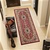TAPISO Atlas Tappeto Passatoia Camera Corridoio Salotto Soggiorno Tradizionale Rosso Vino Beige Classico Orientale 70 x 250 cm