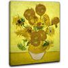 Niik Quadro + Telaio (BC) i girasoli di vincent van gogh 80 x 61 x 1,7 cm falso d'autore stampa su tela