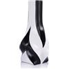 oliruim Vaso in ceramica bianco e nero alto 26,9 cm, decorazione moderna ed elegante per la casa per soggiorno, centrotavola, scrivania, ufficio, perfetto per erba della pampa (nero bianco)