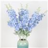 Tikwisdom Fiori artificiali di delfinio, 86 cm, in seta, 4 pezzi, fiori artificiali a stelo lungo, per vasi alti, decorazione per la casa, matrimoni, feste (azzurro)