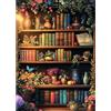 CEOVR Diamond Painting Kit Completo Libreria 5D Diamond Painting,Animale Diamond Painting Adulto,30x40 cm Pittura Diamante,Painting Diamond Libri e Stanza dei Fiori