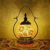 Maimeili Turco esotico mosaico neon segno lampada da tavolo fatto a mano stile marocchino retro ombra luci decorative per camera da letto Natale Halloween ufficio bar decorazione d'arte