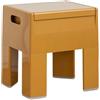 Generic Sgabello multifunzionale in plastica con contenitore, carico massimo 150 kg, design compatto per soggiorno e camera da letto, 36 x 30 x 40 cm