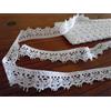 PIZZITALIANI LACES & RIBBONS SINCE 1953 PIZZITALIANI Pizzo al metro - Nastro Pizzo BIANCO, Altezza 2,5 cm x 10 m, Made in Italy, Passamaneria per tessuti, Pizzi e Merletti cotone, Bordino per tessuti, Art0620