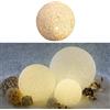 Cepewa Sfera decorativa a LED, in plastica, diametro 10 cm, colore bianco, funzionamento a batteria, decorazione da giardino (1 sfera LED Ø 10 cm)