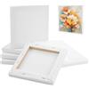 HIKPACKER Confezione da 6 Tela Bianca per dipingere, 10 x 10 cm+15x15 cm