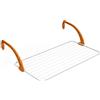 Gimi Polar 100 Stendibiancheria da Balcone, con Bracci Regolabili, con Protezione Antigraffio, Spazio di Stenditura 10 m, Acciaio/Resina 110 x 55 x 28 cm