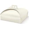 casaesport Porta Torta cm. 33x33 per alimenti Scatola in Cartone Trasportare Dolci Torte paste pasticceria Adatto per paste, pastine, tortine Vassoi Rettangolari e Quadrati Formato 33 (25)