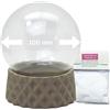 SNOWGLOBE for you - DO IT YOURSELF Snowglobe for You 40106 - Set fai da te con sfera di vetro e base in poliresina, diametro 100 mm, altezza 120 mm, colore beige, sabbia