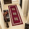 TAPISO Atlas Tappeto Passatoia Camera Corridoio Salotto Classico Beige Rosso Disegno Floreale A Fiori A Quadretti 100 x 300 cm