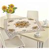 Casatessile Centrotavola, Runner e copriforno ciniglia Sunlight Runner da Tavolo con Fiori, Girasoli - CENTROTAVOLA