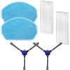 theoutlettablet Roboparts Ricambi compatibili con Cecotec Conga M10 / M10 Xtreme. Confezione da 2 filtri Hepa, 2 spazzole laterali e 2 spazzole di ricambio per robot aspirapolvere