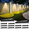 Delaiglow Applique da Esterno Solare Impermeabilità IP67, 12 Pezzi Luce Solare LED Esterno Bianco con 3 Modalità Lampade Solari da Esterno per Cortile, Giardino e Recinzione