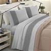 BANZAII TEXTILE INNOVATOR ONLINE Banzaii Completo Lenzuola Singolo Invernale in Flanella Felpate 100% Cotone Anti-Pilling 1 Piazza Ines Grigio