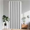 Joydeco Tende Oscurante per Interni 1 Pezzi L 140 x A 240 CM, Tenda Porta Termiche Isolante con Occhielli per Soggiorno e Camera da Letto Moderne, Grigio Bianco