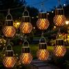 CHENBOOW Lampade Solari da Giardino per Esterni,8 Pezzi Forma di Fiamma Solare,Luci a Led a Energia Solare,Luci Solari da Giardino All'aperto,per Esterni,per Balcone,Terrazza,Decorazione da Giardino