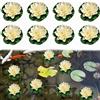 Booaee Fiori Galleggianti per Laghetti,8 Pezzi Fiore di Loto Impermeabile,Fiore Galleggiante,Fiori di Loto Artificiali,Fiori di Loto Finti per Decorazioni Galleggianti,Fiori di Loto Galleggianti Per Laghetti
