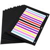 THXMADAM 20 pcs Pagine Aggiuntive Nero Carta Dimensione 26x17,5CM per Scrapbook Album Fotografico Dimensione 27,5x20,5CM,per Album Foto 'Grande'