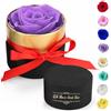 RANJIMA Rosa Eterna, Rose Stabilizzate Fatte a Mano, Vera Fiori secchi Rosa Mini Scatola Regalo Rosa per San Valentine Anniversario Matrimonio Festa della Mamma, Romantici Idee Regalo per Lei