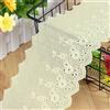Duories 2 Yard 1,1 metri nastro di pizzo ricamato in cotone, nastro di pizzo vintage decorativo per cucito fai da te, matrimonio, decorazione artigianale, color beige