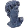 CRAFTHROU 1pezzi David Testa Statua Resina Blu Scultura Decorativa Artistica Soprammobile Casa Ufficio