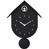 I-TOTAL® - Orologio a Cucù da Parete Colorato con Cane - Design Moderno, Orologio Decorativo per Casa, Cucina e Cameretta (NERO)