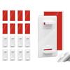 AOYEGIC 8 pezzi Compatibile con Klemmfix supporto adesivo per tende a rullo,doppio supporto per tende a rullo con retro autoadesivo,non richiede foratura, utilizzato per finestre fisse in PVC