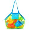 Dawumin Borsa per giocattoli da spiaggia, grande, 2 pezzi, borsa a rete per giocattoli di sabbia, giocattolo acquatico, (2 verdi)