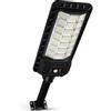 081 Store - Lampione Solare LED da Esterno 2000W con Sensore di Movimento e Crepuscolare, IP65 Impermeabile, Pannello Solare Monocristallino, Batteria al Litio fino a 12h