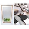 KSHANDEL24 Tenda a rullo per finestre da tetto oscurante termico compatibile con finestre FAKRO 66/118 grigio chiaro