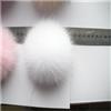 GreatRise 2 pompon in pelliccia sintetica per cappelli, borse, sciarpe, scarpe, portachiavi, 10 cm, colore: bianco