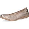 CAPRICE Ballerine da Donna in Pelle, Marrone (Taupe Metallic), 37 EU