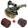 FARTOOLS Pack 615125: Renovator REX120C + spazzola flap e spazzola in fibra sintetica - Legno speciale e metallo - Superfici piane