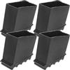 TOVINANNA 4 Pcs Coperture Per Piedi Di Scala Gambe Di Scala Coperture In Gomma Per Piedi Scala Di Ricambio Zerbino, Piedini Antiscivolo Per Scale