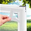 Eejovative Zanzariera Finestra 50x150cm Bianco Rete per Porta Antizanzare