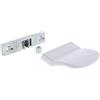 ToniTec Set di chiusure per porta balcone con chiusura A1361 e maniglia per porta balcone ToniTec in bianco