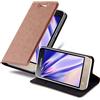 Cadorabo Custodia Libro per Samsung Galaxy J1 2016 in Bruno Cappuccino - con Vani di Carte, Funzione Stand e Chiusura Magnetica - Portafoglio Cover Case Wallet Book Etui Protezione