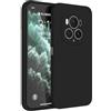 HAFFAN Custodia in Silicone TPU Compatibile con HONOR Magic6 Pro 5G (6.8 inches), Cover Case Protettiva per Cellulare - Nero