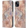 Head Case Designs Licenza Ufficiale Nature Magick Bronzo Sirena Rosa Oro Marmoreo Custodia Portafoglio in Pelle Compatibile con Apple iPhone 15 Plus