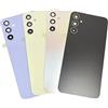 Generic Pannello posteriore in vetro compatibile per Samsung Galaxy A34 5G modello SM-A346B - Coperchio posteriore della batteria (grafite)