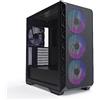 Montech AIR 903 MAX, case Mid Tower E-ATX, flusso d'aria elevato, 3 ventole ARGB PWM da 140 mm e 1 ventola PWM da 140 mm preinstallate, pannello laterale in vetro temperato, frontale in rete, tipo C,