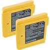 vhbw 2x batteria sostituisce Fluke DTX-LION, BP7440 per dispositivo di misurazione (5200mAh, 7,4V, Li-Ion)